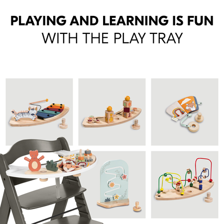 Fun playing and learning with the play tray