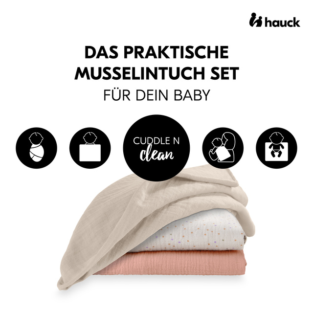 Cuddle N Clean 3Set Beige Dots/Cork/Beige