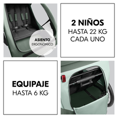 Mucho espacio para los peques y el equipaje