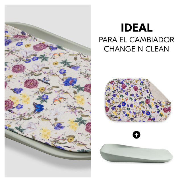 Changing Mat Liner Floral Beige