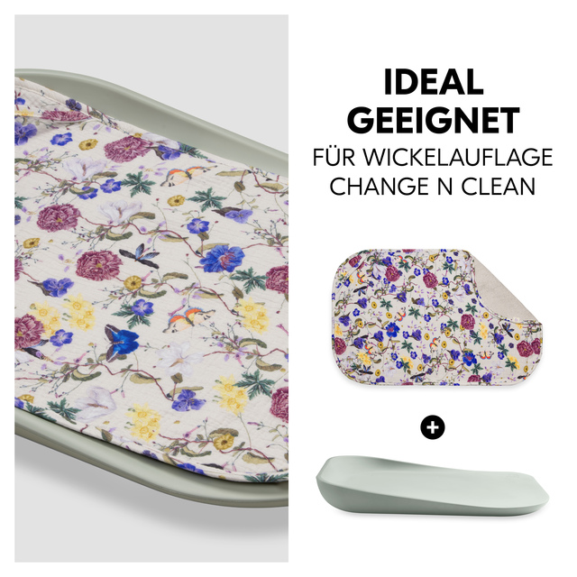 Changing Mat Liner Floral Beige