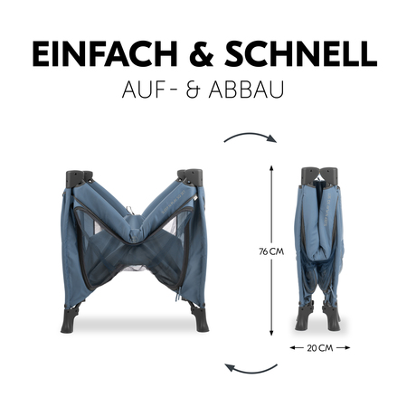 Einfach und schnell auf- und abgebaut