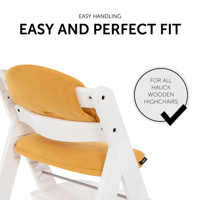 Highchair Pad Select  Muslin Honey