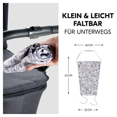 Klein, praktisch und leicht faltbar für unterwegs