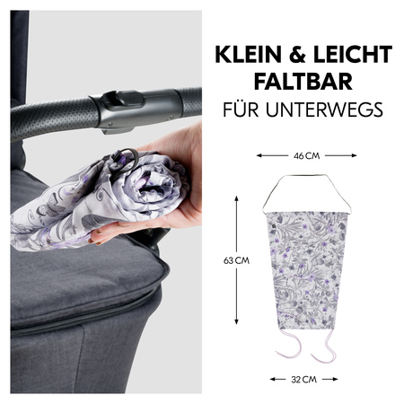 Klein, praktisch und leicht faltbar für unterwegs