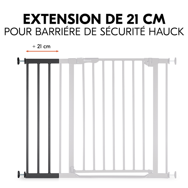 Safety Gate Extension 21 cm Black
