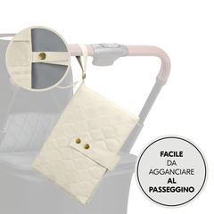 Facile da fissare al passeggino grazie al passante