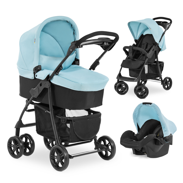 Hauck Shopper SLX Trioset Carrito Bebe 3 en 1, desde el Nacimiento hasta 25  kg, Capazo