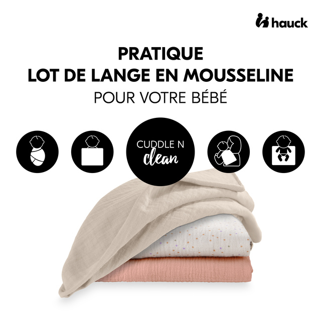 Cuddle N Clean 3Set Beige Dots/Cork/Beige