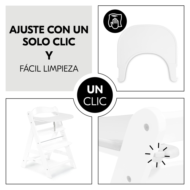Alpha Click Tray  White