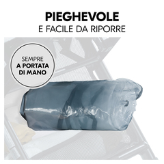 Si ripiega in poco tempo ed è facile da riporre