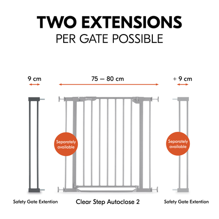 Two extensions per gate possible