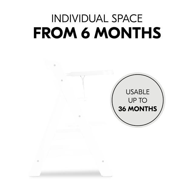 Alpha Wooden Tray White
