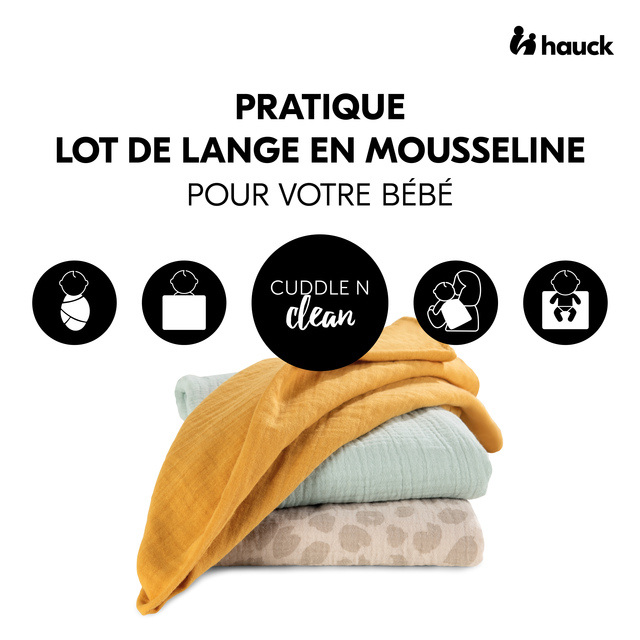 Cuddle N Clean 3Set 3 colour mix Honey/Mint/Leo Natural