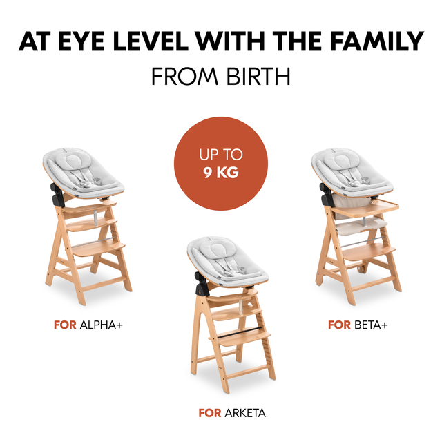 Highchair Bouncer Eco Light Grey