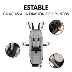 Sujeción estable gracias a la fijación de 5 puntos