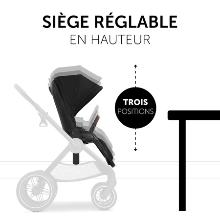 Poussette premium avec siège réglable en hauteur