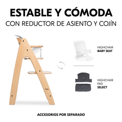 Estable y cómodo con reductor de asiento y cojín