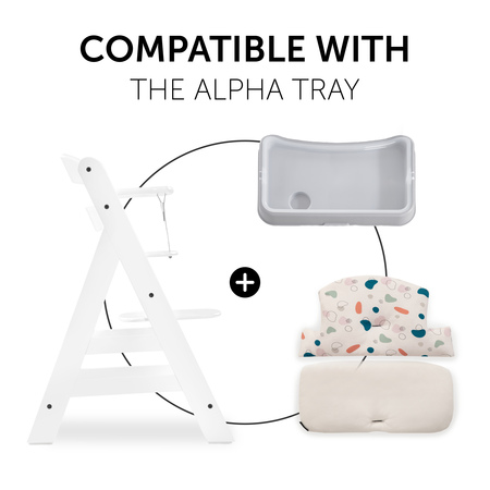 Diseño compatible con la mesa bandeja alpha