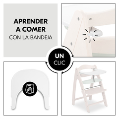 Aprender a comer con la bandeja de un clic