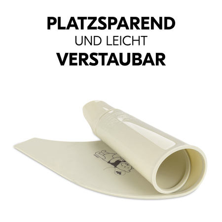 Platzsparend und leicht verstaubar