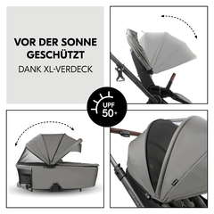 XL-Verdeck für maximalen Schutz vor der Sonnne