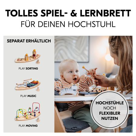 Tolles Spiel- und Lernbrett für deinen Hochstuhl
