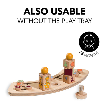 Toy can also be used without the tray