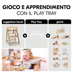 Divertimento e apprendimento con vassoio da gioco