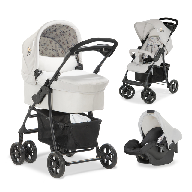 Hauck Poussette 3 en 1 Shopper SLX Trioset, inclus Nacelle, Siege Auto et  Assise avec Fonction Allongée, Porte Gobelet et Rangement, Jusqu'à 25 kg,  Pliable et Compacte, Gris