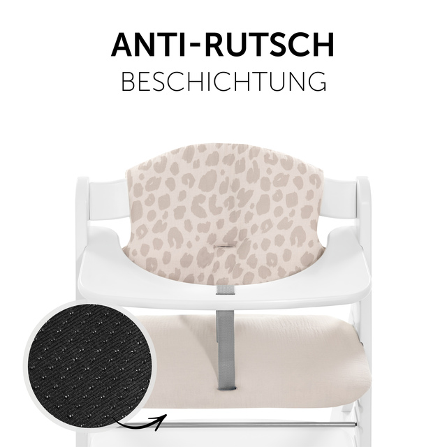 Highchair Pad Select  Muslin Leo Natural