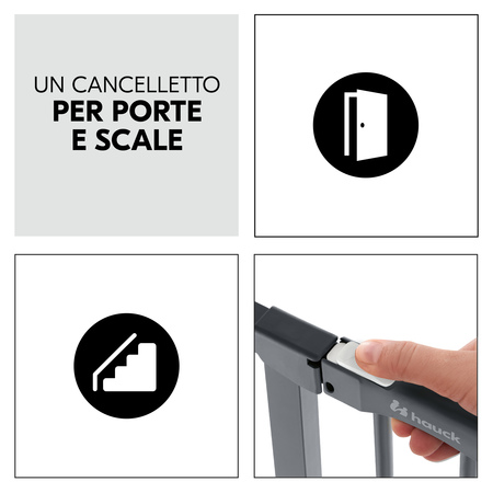 Cancelletto per porte e scale larghe 84-89 cm