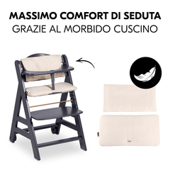 Seduta confortevole grazie al morbido cuscino