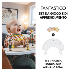 Set di gioco e di apprendimento per il seggiolone