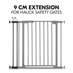 Extension compatible with safety gates by hauck