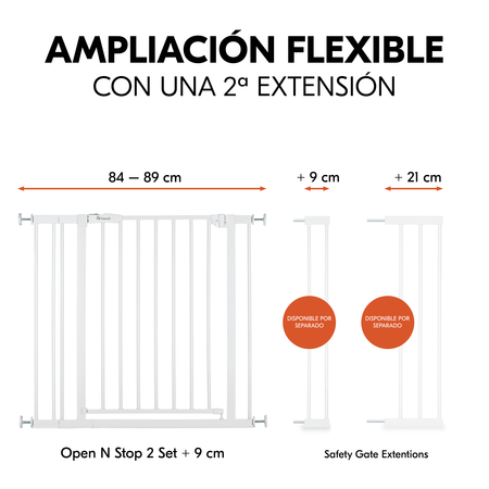 Ampliable de forma flexible gracias a las extensiones que se suministran