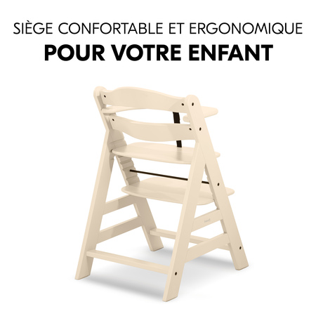 Chaise haute ergonomique qui grandit avec l'enfant