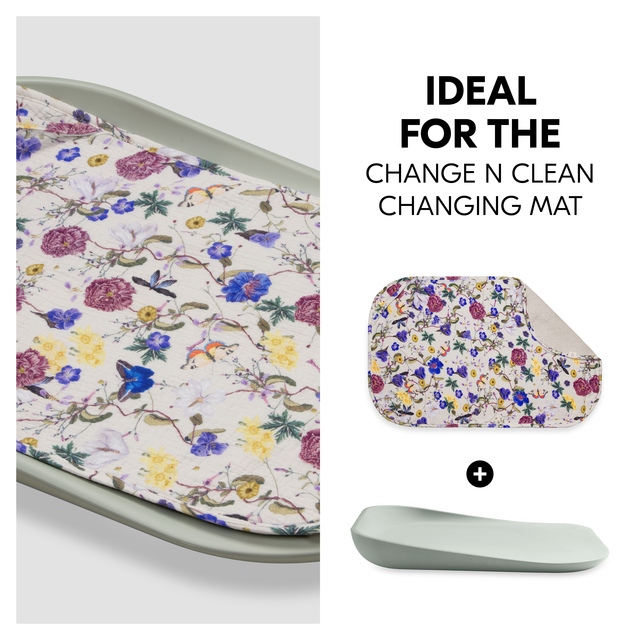 Changing Mat Liner Floral Beige