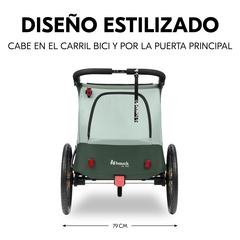 Cabe en el carril bici y por la puerta principal