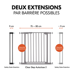 Deux extensions par barrière possibles