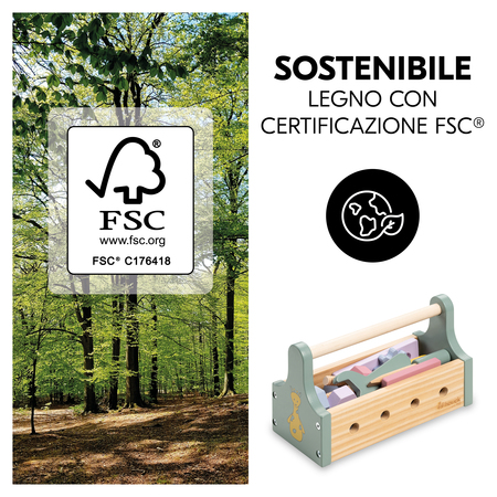 Gioco realizzato in legno certificato FSC®