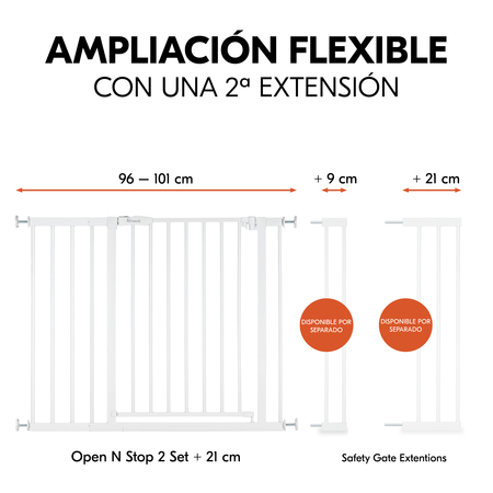 Ampliable de forma flexible gracias a las extensiones que se suministran