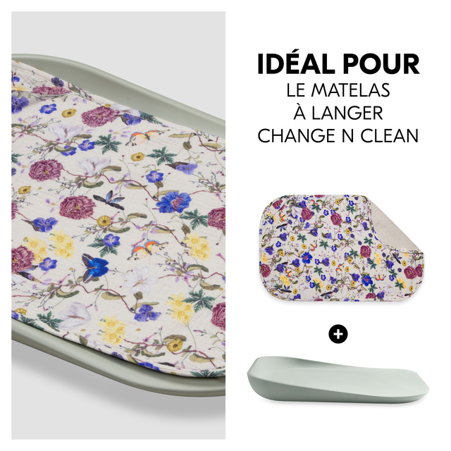 Changing Mat Liner Floral Beige