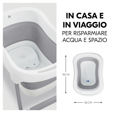 Vaschetta da bagno con sgabello per casa e fuori