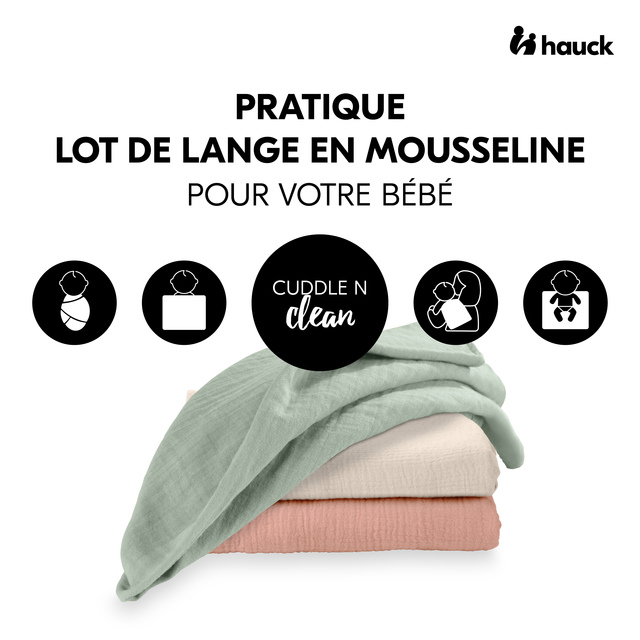 Cuddle N Clean 3Set Sage/Beige/Cork