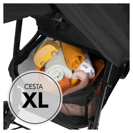 Mucho espacio en su cesta XL