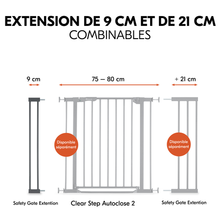 Extensions de 9 cm et de 21 cm combinables