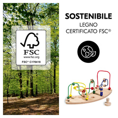 Set di gioco in legno sostenibile