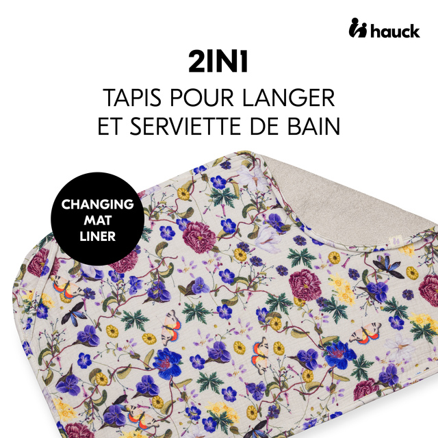 Changing Mat Liner Floral Beige