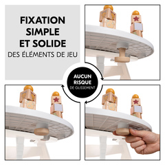 Fixation simple et sûre des éléments de jeu
